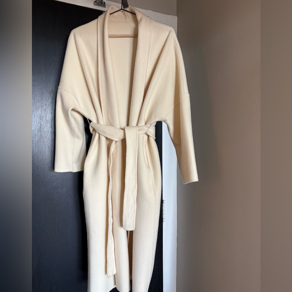 Elegant Cream Trench Coat